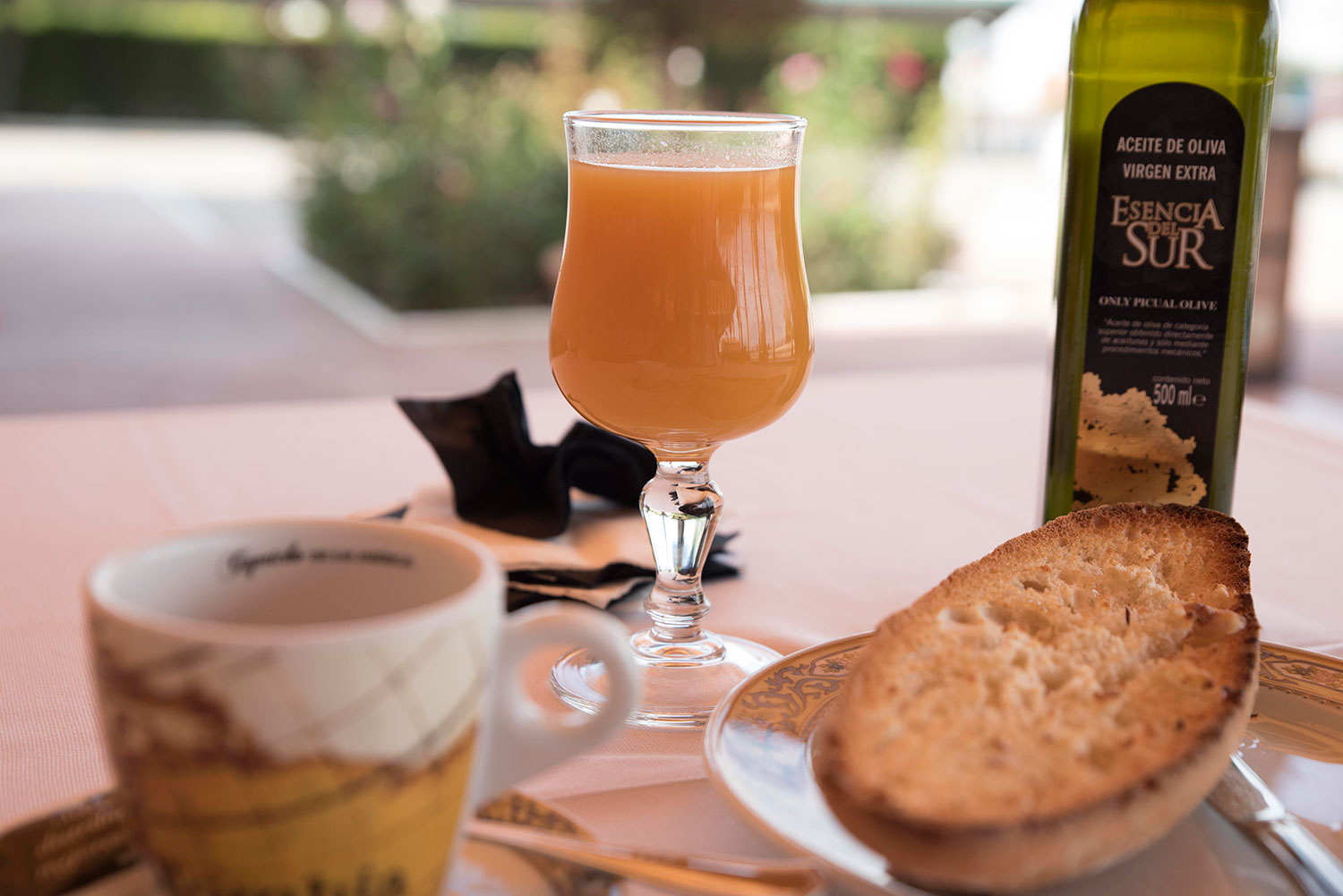 Desayuno en la cafetería de Mirador de Puerta Real